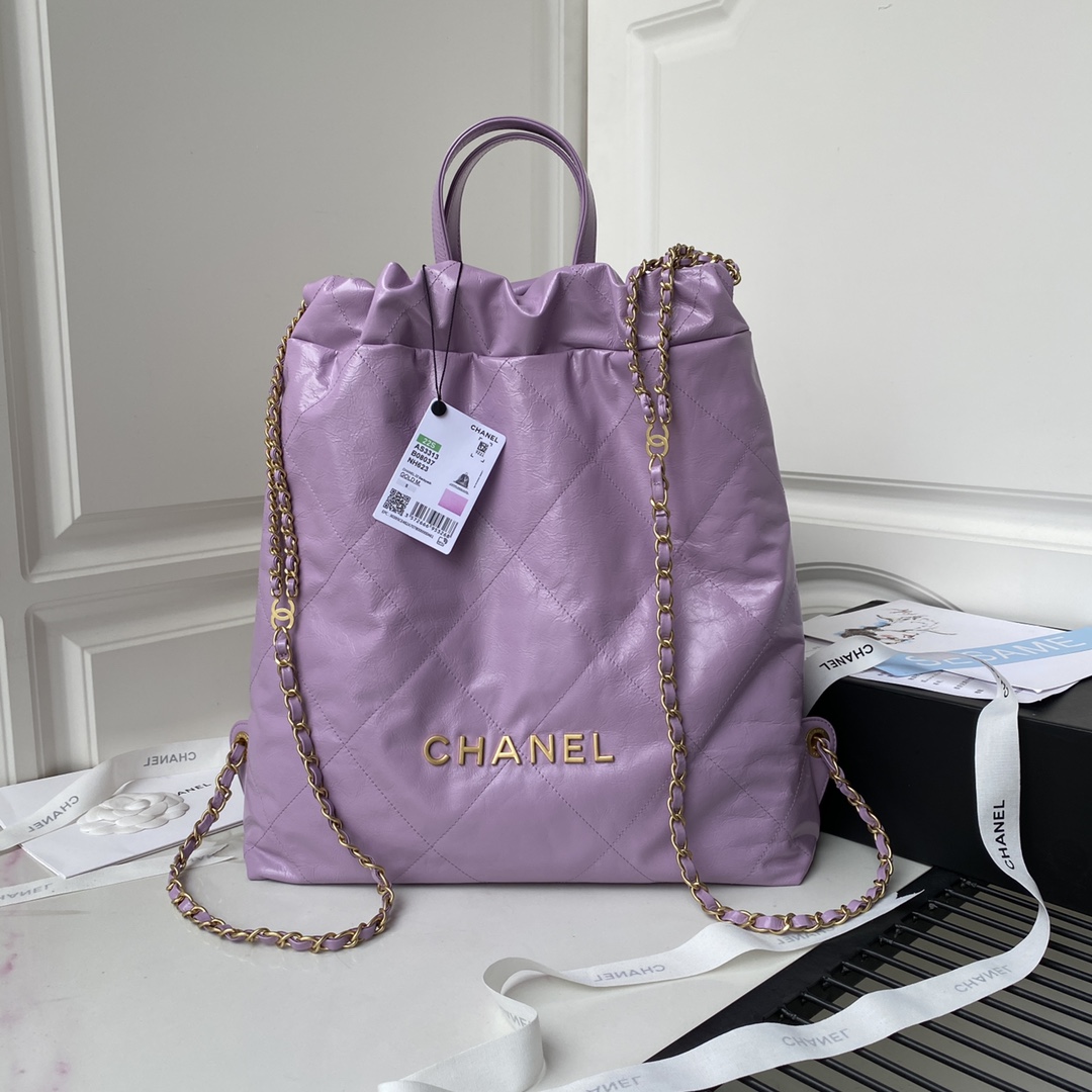 Calfskin 22 Backpack AS3133 Purple